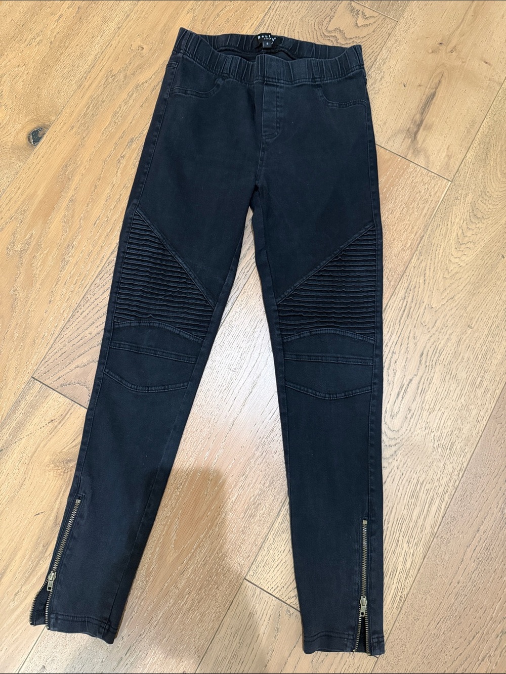 Beulah Style Black Moto Jeggings / Skinny Pants — Size S